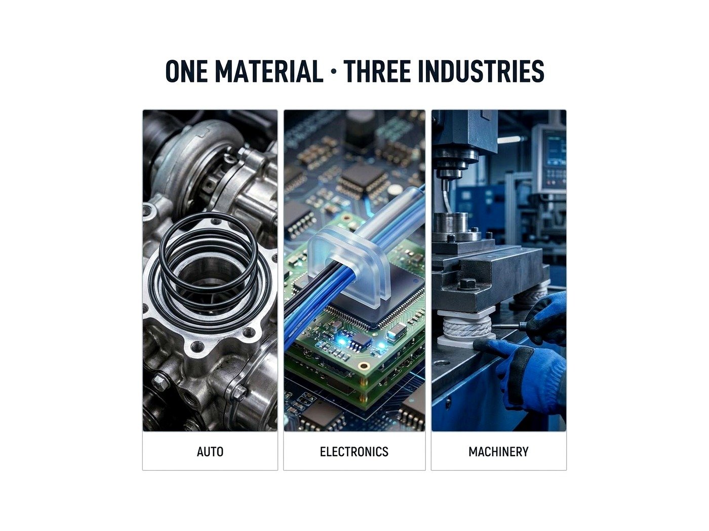 Industrial-grade silicone O-rings and gaskets for sealing applications